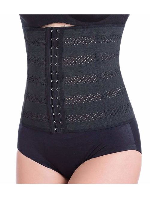 TINGLU Waist Trainer Corset Breathable and Invisible Waist Shaper Training Waist Cincher for Women Tummy Control