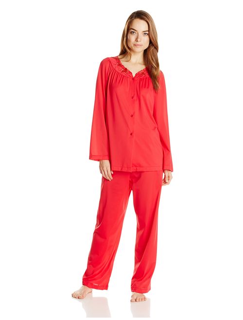 Shadowline Women's Petals Long Sleeve Pajama