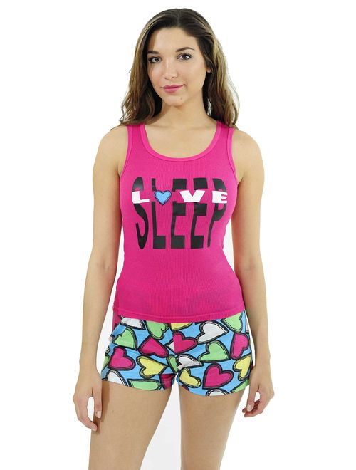 Just Love 100% Cotton Women Sleepwear Tank & Short Pajama Sets