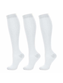 Compression Socks Women 20-30mmHg (3 Pairs) Mens Best Stockings for Running Medical Athletic