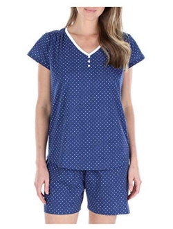 Sleepyheads Women's Sleepwear Cotton Short Sleeve Pajama Set