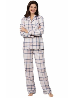 Addison Meadow Flannel Pajamas Women - Women Flannel Pajamas, Boyfriend, Plaid