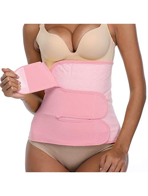 PAZ WEAN Post Belly Band Postpartum Recovery Belt Girdle Belly Binder, Cotton