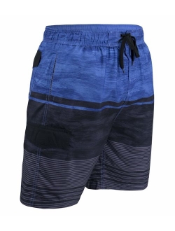 Matereek Mens Swim Trunks Grey Heaven Bathing Suit Shorts