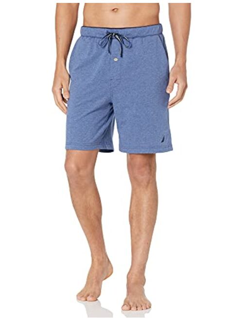 Nautica Men's Soft Knit Elastic Waistband Sleep Lounge Short