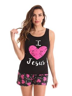 Just Love 100% Cotton Women Sleepwear Tank & Short Pajama Sets