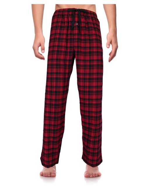 RK Classical Sleepwear Men's 100% Cotton Flannel Pajama Pants