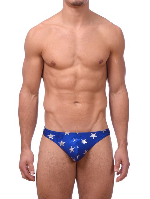 Gary Majdell Sport Men's USA American Flag Freedom Thong Swimsuit