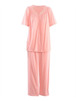 Shadowline Women's Petals Short Sleeve Pajama