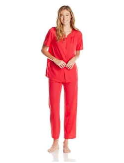 Shadowline Women's Petals Short Sleeve Pajama