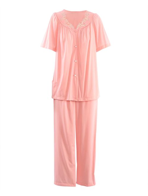 Shadowline Women's Petals Short Sleeve Pajama