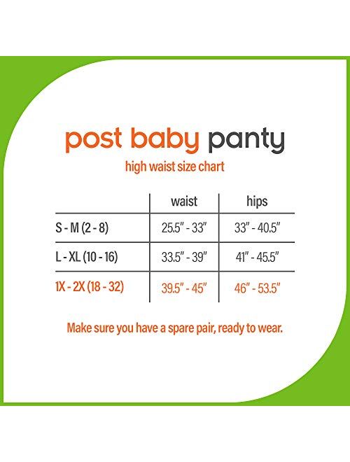 UpSpring Baby Postpartum Underwear for Women - Postpartum Panty for Belly Recovery and Compression After Maternity