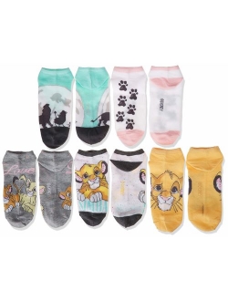 Women's Lion King 5 Pack No Show Socks