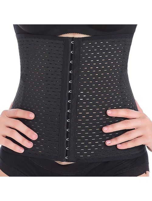 Everbellus Breathable Latex Corset Training Waist Cincher for Women