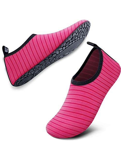 SIMARI Womens and Mens Quick-Dry Aqua Socks Barefoot for Outdoor Beach Swim Sports Yoga Snorkeling Water Shoes SWS002