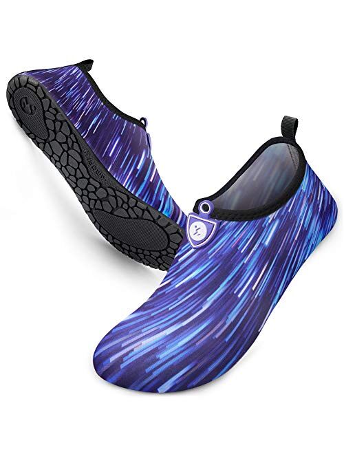 SIMARI Womens and Mens Quick-Dry Aqua Socks Barefoot for Outdoor Beach Swim Sports Yoga Snorkeling Water Shoes SWS002