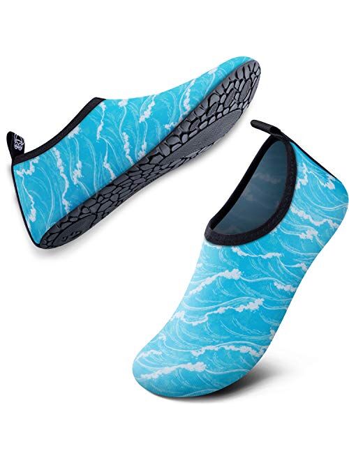 SIMARI Womens and Mens Quick-Dry Aqua Socks Barefoot for Outdoor Beach Swim Sports Yoga Snorkeling Water Shoes SWS002