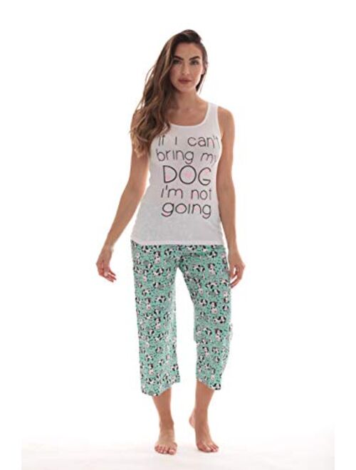 Just Love 100% Cotton Capri Sets Women Sleepwear Womans Pajamas Pjs