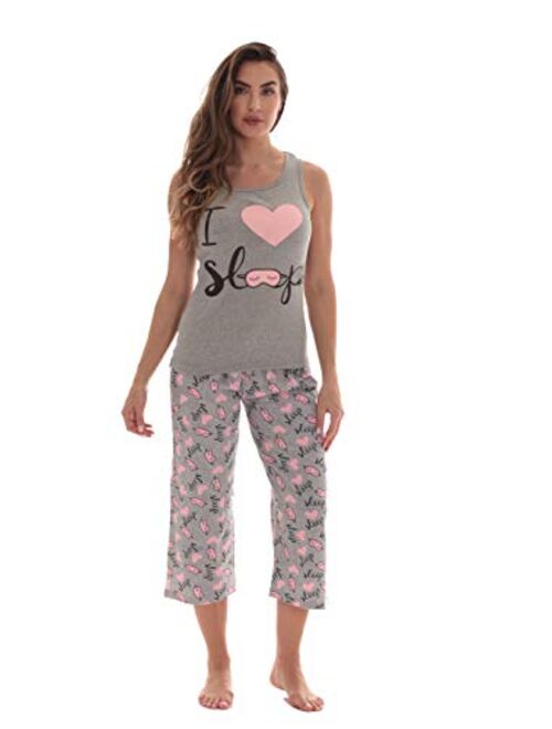 Just Love 100% Cotton Capri Sets Women Sleepwear Womans Pajamas Pjs