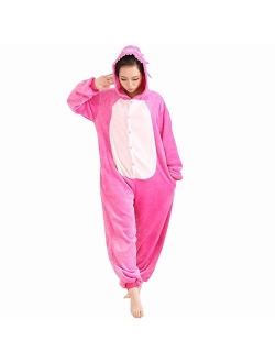 Duraplast Unisex Adult Pajamas Costume One Piece Flannel Halloween Cosplay Hooded Jumpsuit