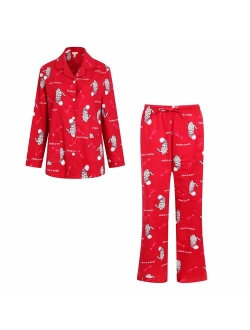 Richie House Women's Printed Flannel Two-Piece Set Pajama Size S-XL RHW2774