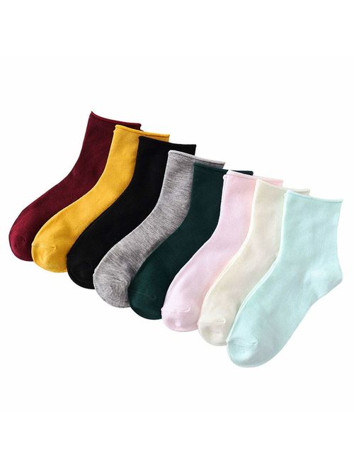 AOASK 10 Pairs Womens Free-Size Ankle Sheer Cored Wire Socks 15 Denier,Summer Comfortable and Breathable