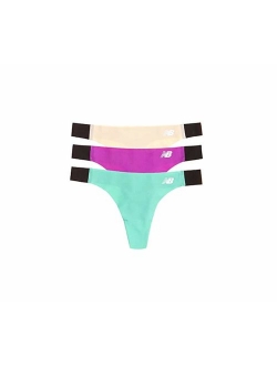 Womens Laser Thong Panty 3-Pack