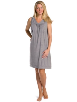 Fishers Finery Women's Tranquil Dreams Sleeveless Nightgown