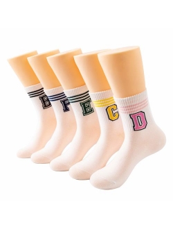 Awesome 360 Women's 5-Pack Casual Socks, Print Assorted 1