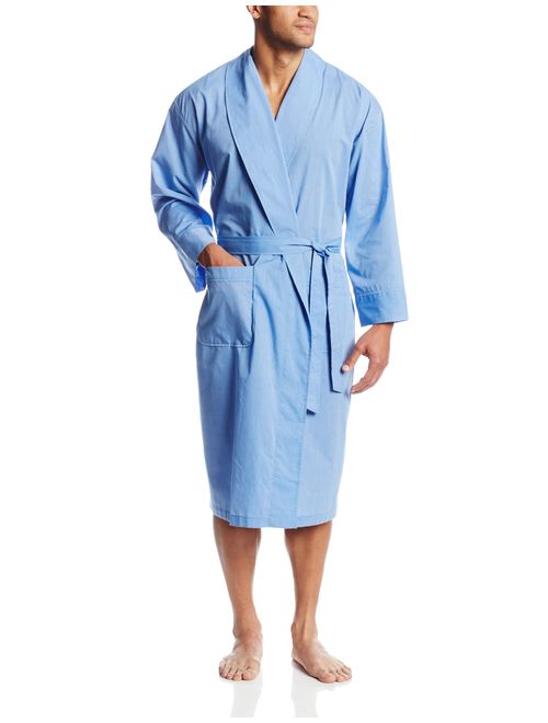 Hanes Men's Woven Shawl Collar Robe