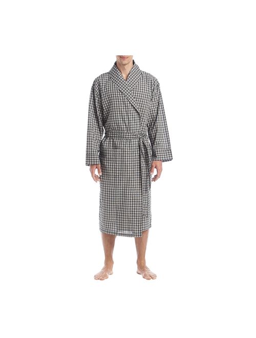 Hanes Men's Woven Shawl Collar Robe