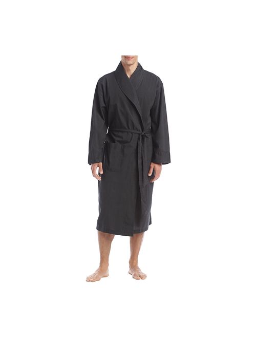 Hanes Men's Woven Shawl Collar Robe