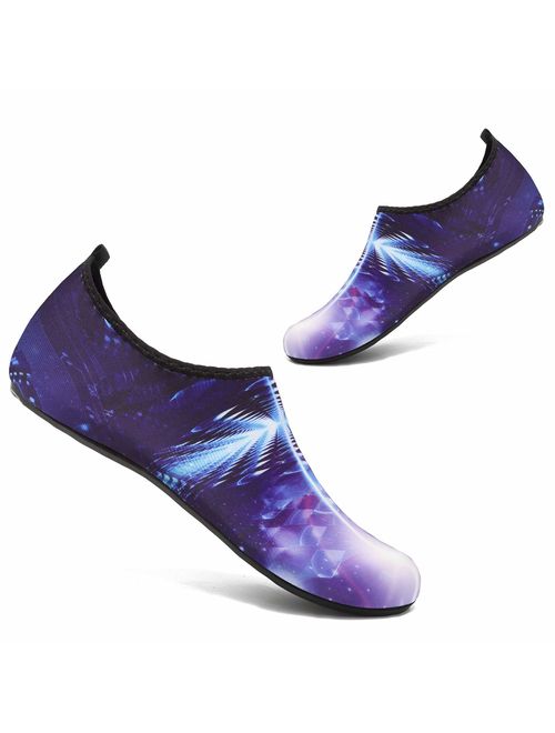 ANLUKE Water Shoes Barefoot Aqua Yoga Socks Quick-Dry Beach Swim Surf Shoes for Women Men