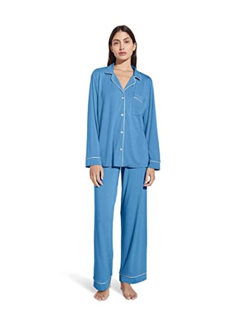 Eberjey Women's Gisele Two-Piece Long Sleeve & Pant Pajama Sleepwear Set