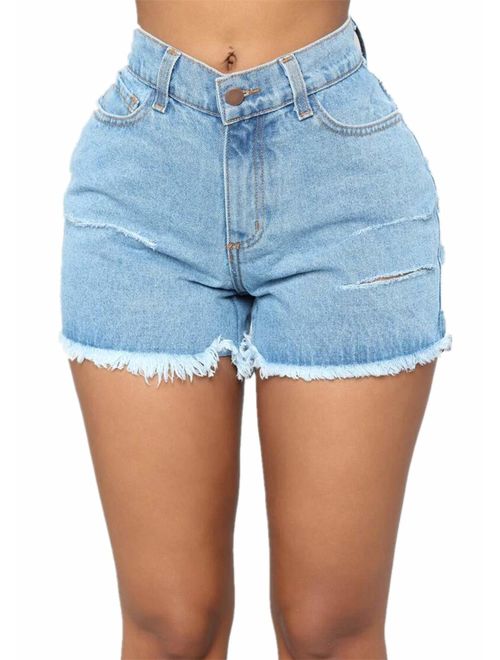 Skirt BL Women Fashion Plus Size Skinny Blue Strecthy Jeans Romper Denim Overall