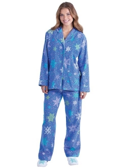 Addison Meadow Womens Pajamas - Women's Flannel Pajama Sets, Purple