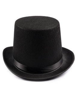 Funny Party Hats Black Felt Top Costume Hat