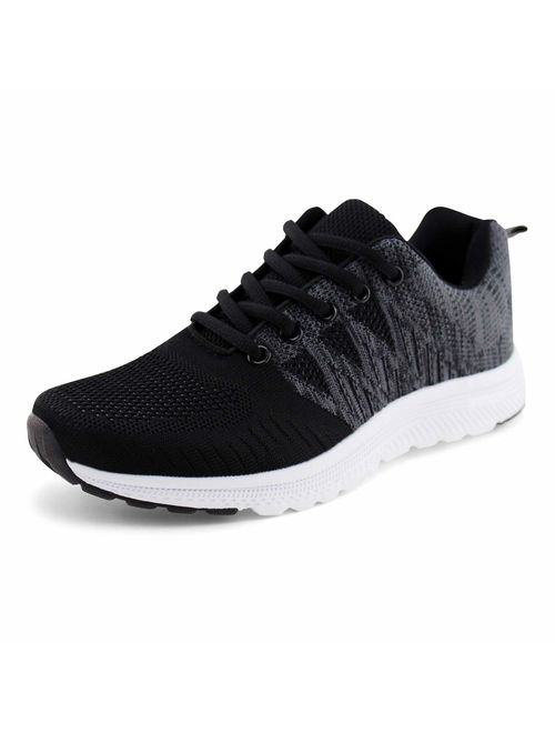 Jabasic Women Casual Breathable Running Sneakers Lightweight Tennis Shoes