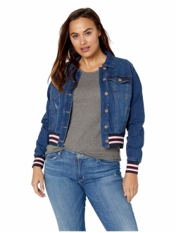 dollhouse Women's Size Dark Plus Denim Jacket