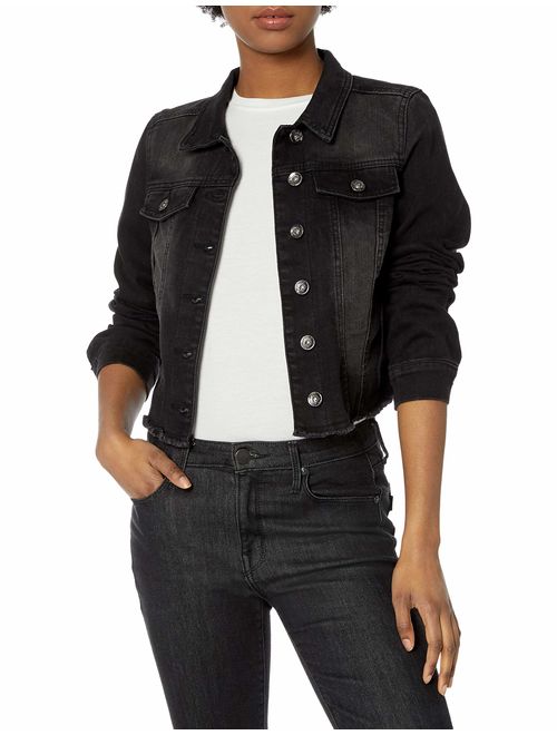 dollhouse Women's Size Dark Plus Denim Jacket