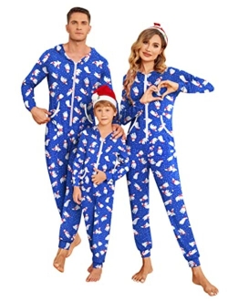 Onesies Underwear Set Christmas Union Jumpsuit One Piece Pajama Hooded Sweatshirt Sleepwear for Women