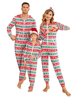 Onesies Underwear Set Christmas Union Jumpsuit One Piece Pajama Hooded Sweatshirt Sleepwear for Women