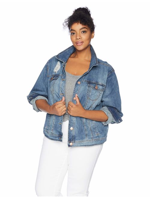 dollhouse Women's Size Genesis Plus Denim Jacket