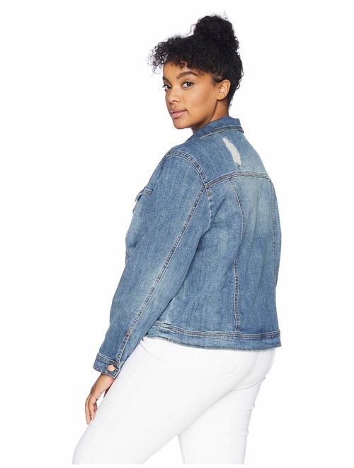 dollhouse Women's Size Genesis Plus Denim Jacket