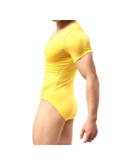 Mens Suspenders Wrestling Singlet Leotard Thong Bodysuit Jumpsuit Briefs Swimwear