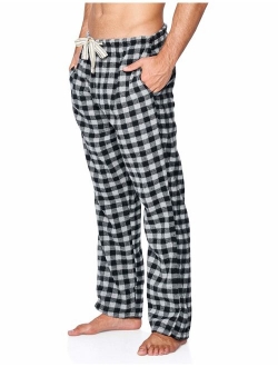 Ashford & Brooks Mens Super Soft Flannel Plaid Pajama Sleep Pants