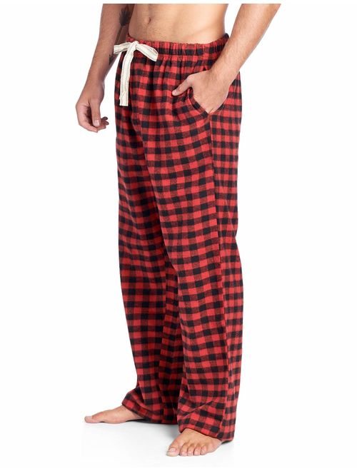 Ashford & Brooks Mens Super Soft Flannel Plaid Pajama Sleep Pants