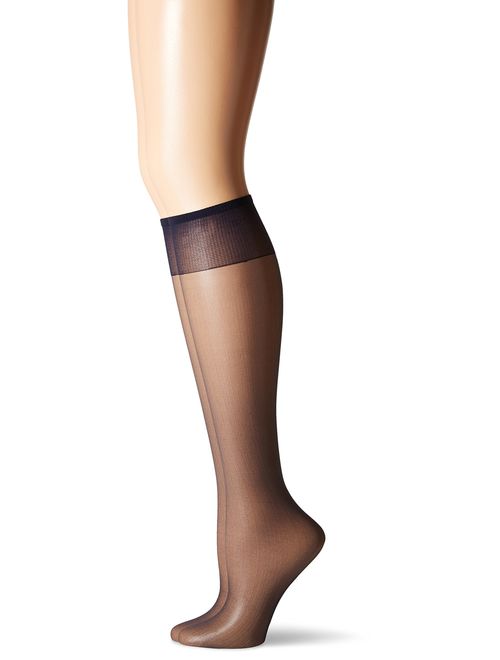 Hanes Silk Reflections Women's 2-Pack Knee High Sandalfoot