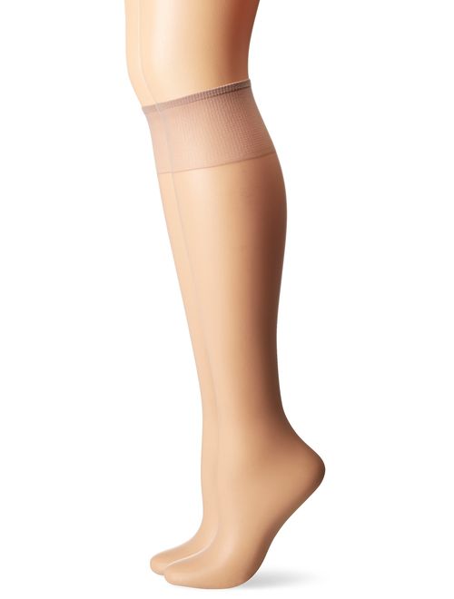 Hanes Silk Reflections Women's 2-Pack Knee High Sandalfoot