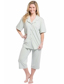 Fishers Finery Women's Tranquil Dreams Capri Pajama Set